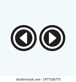 Play button icon in trendy flat style isolated on grey background. Play symbol for your web site design, logo, app, UI. Vector illustration