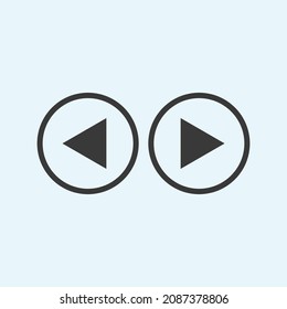 Play button icon in trendy flat style isolated on grey background. Play symbol for your web site design, logo, app, UI. Vector illustration, EPS10.