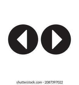 Play button icon in trendy flat style isolated on grey background. Play symbol for your web site design, logo, app, UI. Vector illustration, EPS10.