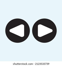 Play button icon in trendy flat style isolated on grey background. Play symbol for your web site design, logo, app, UI. Vector illustration, EPS10.