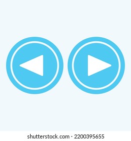 Play button icon in trendy flat style isolated on grey background. Play symbol for your web site design, logo, app, UI. Vector illustration, EPS10.