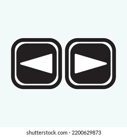 Play button icon in trendy flat style isolated on grey background. Play symbol for your web site design, logo, app, UI. Vector illustration, EPS10.