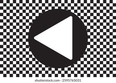 Play button icon in trendy flat style isolated on grey background. Play symbol for your web site design, logo, app design eps 10 