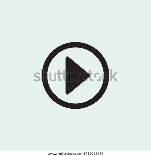 Play button icon in trendy flat\
style isolated on grey background. Play symbol for your web site\
design, logo, app, UI. Vector illustration,\
EPS10.