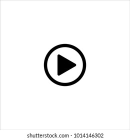 Play button icon vector