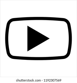 Play Button Icon Vector Art Illustration