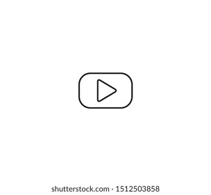 play button icon vector design element logo template