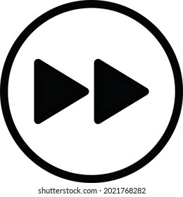 Play Button Icon. Vector Design Illustration with white Background
