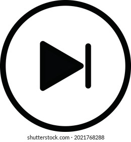 Play Button Icon. Vector Design Illustration with white Background