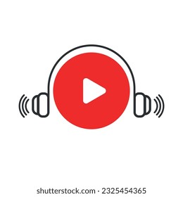 Play Button Icon Vector Design.