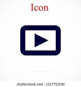 play button icon, Vector EPS 10 illustration style