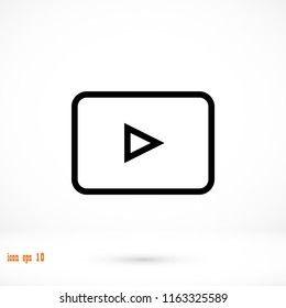 play button icon, Vector EPS 10 illustration style