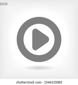 Play button icon. Vector Eps 10 . Lorem Ipsum Flat Design