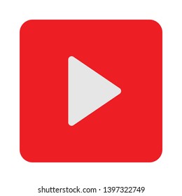 Play button icon vector, filled flat sign, solid pictogram isolated on white. Symbol, logo illustration.