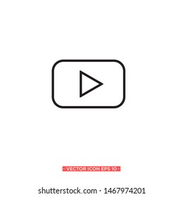 play button icon vector illustration