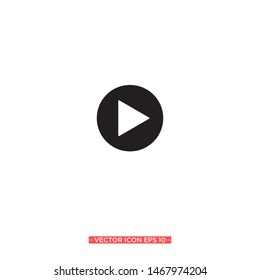 play button icon vector illustration