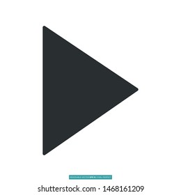 Play button icon vector illustration logo template for many purpose