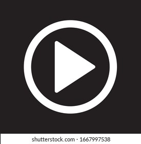 Play Button Icon. Vector Illustration