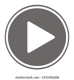 Play button icon. Vector illustration. stock illustration