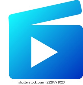 Play button icon vector and illustration. Video and TV icon