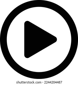 Play button icon vector illustration