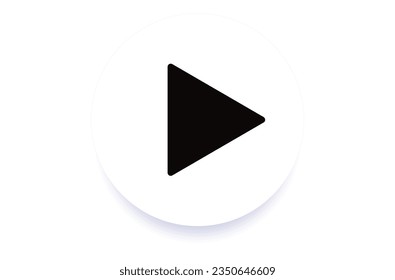 Play button icon. vector illustration