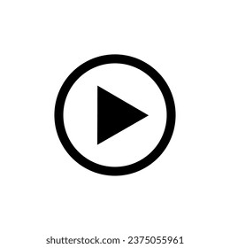 Play button icon vector illustration