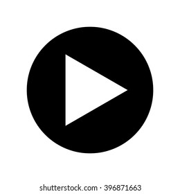 Play button icon . Vector illustration
