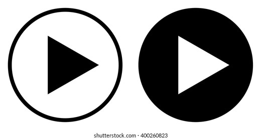 Play button icon . Vector illustration