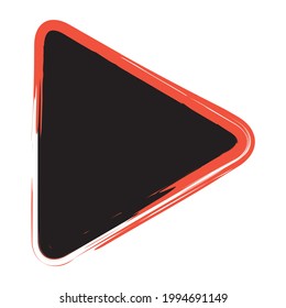 Play button icon vector. Play icon logo