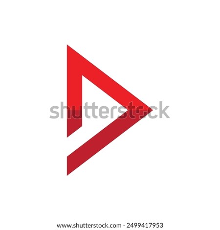 Play button icon vector Logo template design