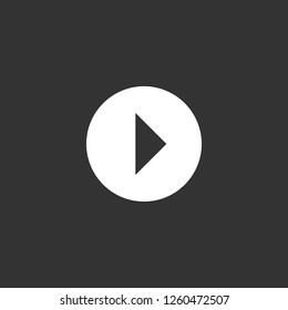play button icon vector. play button sign on black background. play button icon for web and app