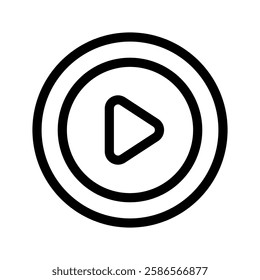 Play Button Icon Vector Symbol Design Illustration
