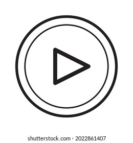 play button icon vector template