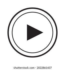 play button icon vector template