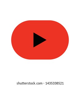 play button icon vector. play video logo. perfect use for website, app, design, pattern, etc.