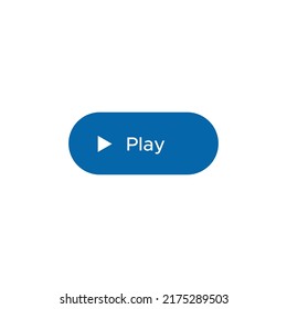 Play button icon vector for web or mobile app