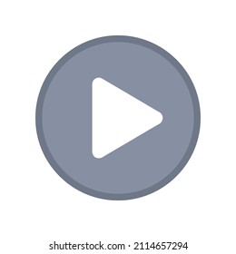 Icono del botón Reproducir . Ilustración vectorial del botón de inicio del reproductor de vídeo y música. Reproducir elemento de diseño de vídeo y audio.