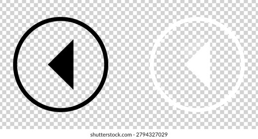 Play button icons on transparent backdrop. Digita webl vector illustration