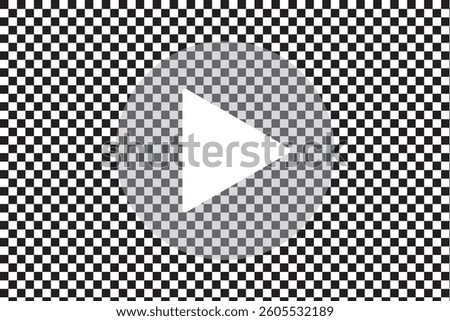Play button icons on transparent backdrop. Digital web vector illustration. EPS 10