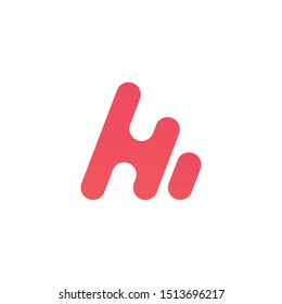 Play button initial H logo