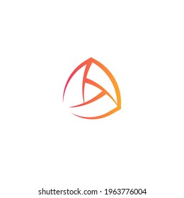 Play button for innovation technology interface. Start and launch icon, hud and gui design element. Digital multimedia logo template for music, video, audio player sign. Vector illustration.