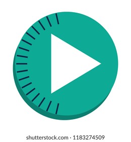play button isolated icon