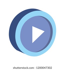 play button isolated icon