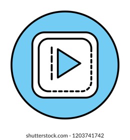 play button isolated icon