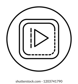 play button isolated icon