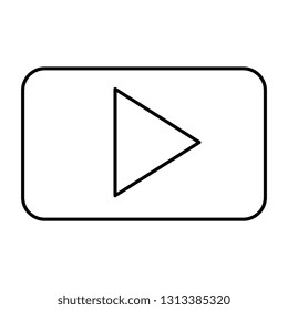 play button isolated icon