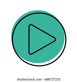 play button isolated icon