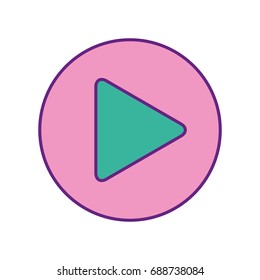 play button isolated icon