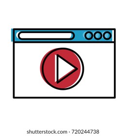 play button isolated icon